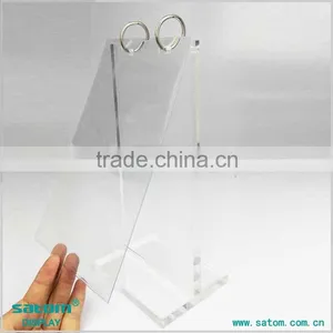 2016 Hot-Selling Acrylic Flip Menu Holder For Leaflet thumbnail-4