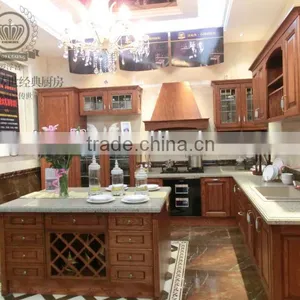 Solid Wood and Stainless Steel Kitchen Vanity thumbnail-1