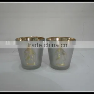 Silvery Candlestick Wedding Gifts Beautiful Glass thumbnail-1