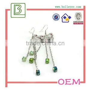 Fashion Crystal Long Drop Earring thumbnail-2
