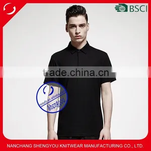 Custom Bulk Wholesale Black Polo Shirt for Men thumbnail-1