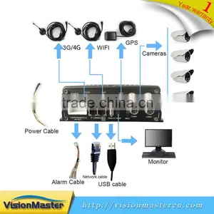 4 Channel Fhd 1080p Mobile Hd DVR for Car Bus Truck Van thumbnail-3