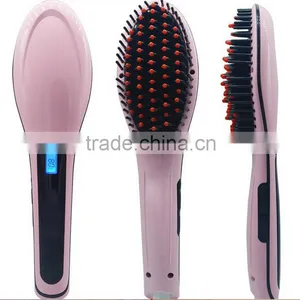 Manufacturers Original Beautiful Star Hair Straightener Comb Brush With LCD Display With CE ROSH UL thumbnail-2