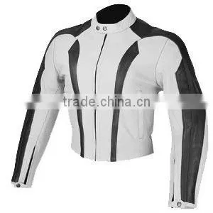 High Quality Cowhide Leather Motorbike Jacket thumbnail-1