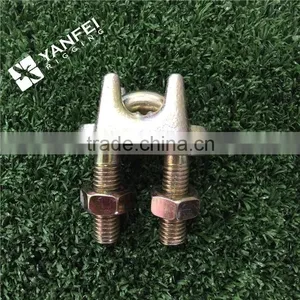 A Type Yellow Zinc Plated Malleable Wire Rope Clip thumbnail-2