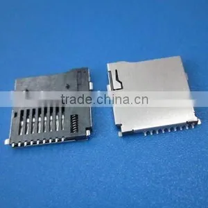 Gold-plated Push Push Micro sd Card Connector thumbnail-1