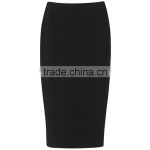 New Women Fashion High-waisted Midi Pencil Skirt thumbnail-1