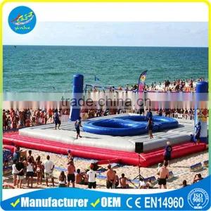 Inflatable Sports Game Inflatable Volleyball Court With Trampoline thumbnail-1
