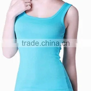 2015 Cotton Knitted Vest for Ladies With Quick Dry and Moisture Transfer Function thumbnail-1