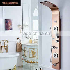 Colorful Bathroom Square Rain Shower Stainless Steel Shower Wall Panels thumbnail-3