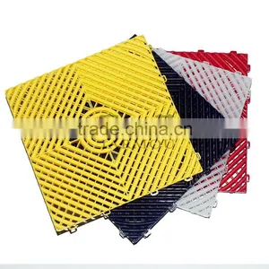 Bath Plastic PP Interlocking Leak Grid Flooring Mats thumbnail-2
