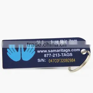 Hot Selling Custom Plastic Key Tag With Key Ring thumbnail-2