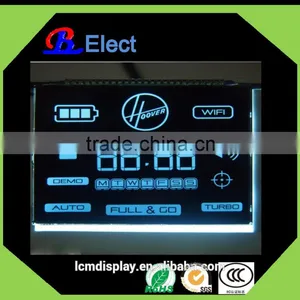 Negative Transmissive Ink Intelligent Robot Sweeper VA Lcd Display,black Ground White Symbols thumbnail-1