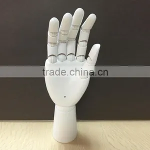 White Wooden Hand for Drawing for Window Display Men Wooden Hand 29.5 cm Wooden Hand Display Hand Factory thumbnail-3