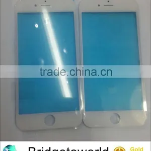 Original White Black Color New Front Panel Outer Glass Lens for Iphone 6S 6S Plus 4.7" 5.5'' With Frame Bezel Hot Glue thumbnail-1