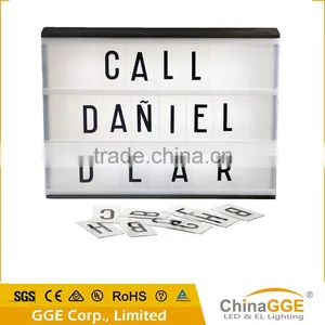 LED White Shell Cinematic Light Box With Letters thumbnail-5
