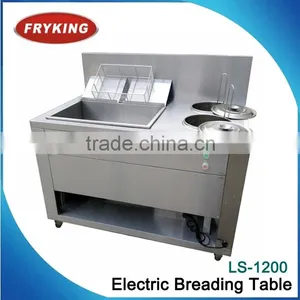 Food Grade Stainless Steel Commercial Electric Breading Wrapping Powder Table thumbnail-1