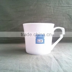 White Ceramic Bone China Ceramic Coffee Mug With Handle thumbnail-3