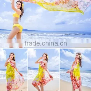 Sexy Women Lady Chiffon Scarves Bikini Swimwear Sun Dress Beach Scarf Veil Wrap thumbnail-2