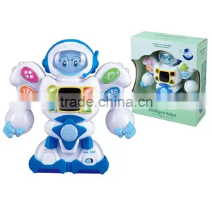 English and Spanish Battery Operated Kids Robot Toys With Light and Music thumbnail-2
