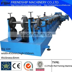 Big Size C Z Profile Roll Forming Machine Size From 120-450mm thumbnail-1