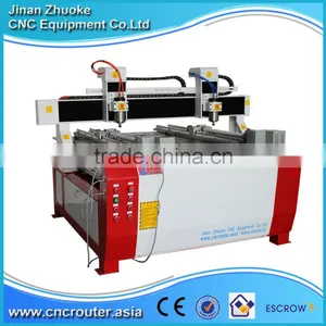 2 Spindle 2 Rotary Axis CNC Engraving Machine 1212 With PCI NCStudio Control ZK1212-1500W CE Approval thumbnail-1