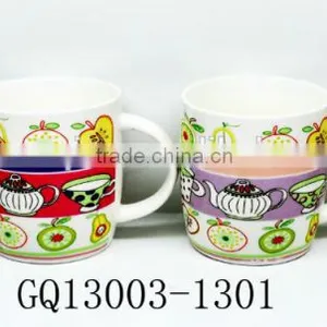 Cheap Sale Fine Bone China Tea Cups With Decals V-shape and Hand Bulk Packing thumbnail-3