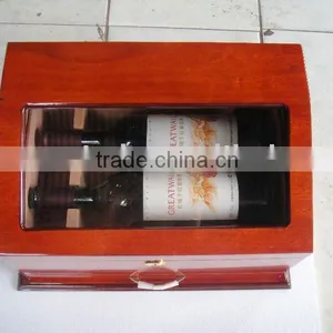 Wooden Wine Bottle Box 054 thumbnail-1