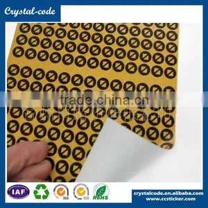 Glossy Gold Weatherproof Peelable Heat-melt Glue Aluminum Foil Sticker thumbnail-4