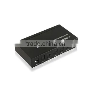 Low Price Metal Case 2 TOSLINK SPDIF+2COAXIAL to TOSLINK+L/R RCA+3.5mm Audio Switch Converter thumbnail-4