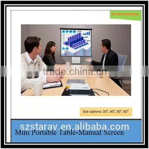 Mini Portable Projector Screen for DLP Projector Mini Desktop Screen thumbnail-2