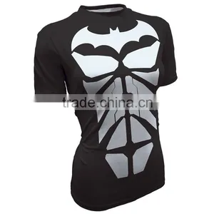 Wholesale Fashion Men Custom Gym T-shirt Printing Tights T-shirts Wear/gym Apparel Womens Sportwear thumbnail-3
