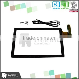 Multi Touch Black Silk Print Cover Glass Frame 15.6 Touch Screen Kit thumbnail-1