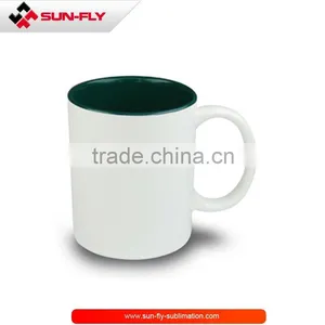 Sublimation Ceramic Inner Color Printed Mug Dark Green(SFS-MG02) thumbnail-1