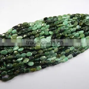 NATURAL SHADED EMERALD OVAL SHAPE BEADS thumbnail-2