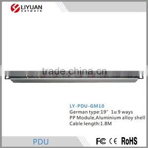 LY-PDU-GM10 High Grade Level New Coming German Type 1u Pdu thumbnail-1