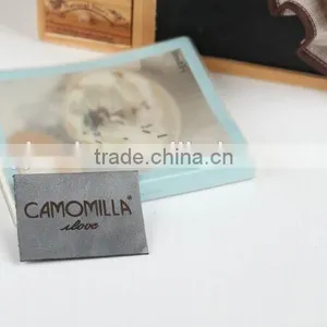 Custom Own Logo pu Leather Patch for Cap Hat thumbnail-1