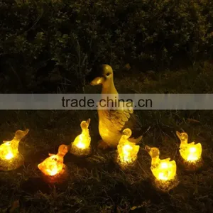 Mother & Son Duck Figurine Sensor Garden Solar Light thumbnail-1