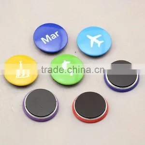Cute Mini Round Tin Magnets for Fridge, Metal Magnet Button Badge thumbnail-1