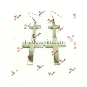 Fashion Zinc Alloy Cross Earrings for Gifts (CEG51031) thumbnail-2
