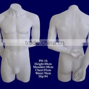 Headless Male Upper Body Mannequin With One Arm Back thumbnail-1