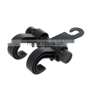 2 in 1 Hook Car Seat Headrest Hanger Holder Bags Organizer Black thumbnail-6