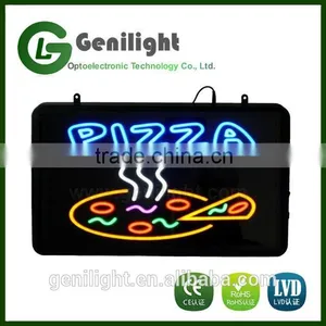 Flashing PIZZA Catering Food Led New Window Shop Signs thumbnail-1
