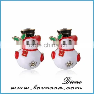 New Fashion Women Santa Claus Snowman Lovely Tree Bell Christmas Jewelry Christmas Earring For Women Gifts thumbnail-1