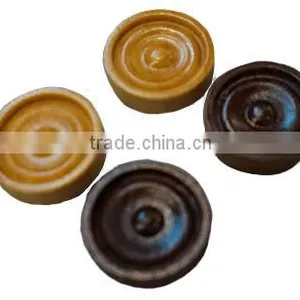 Deluxe WOOD BACKGAMMON CHECKERS Pieces With Spiral Design thumbnail-1