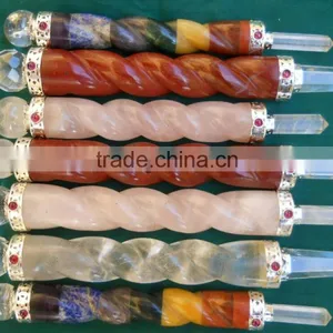 MIX GEMSTONE TWISTED HEALING STICKS thumbnail-1