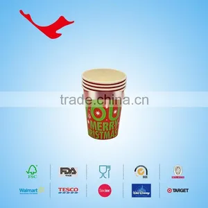 PE Coated Sing Wall Disposable Paper Cups for Christmas Day thumbnail-2