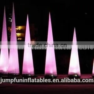 210T Nylon Cloth Inflatable Lighting Cone With Blower Base and Remote Contral LED thumbnail-1
