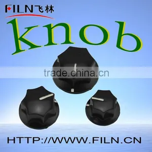 Shaped Black Plastic Slide Potentiometer Knob thumbnail-1