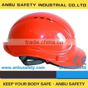 CE EN397 ABS Red Color Printed UV Resistant Ventilated Protective Hard Hat thumbnail-1